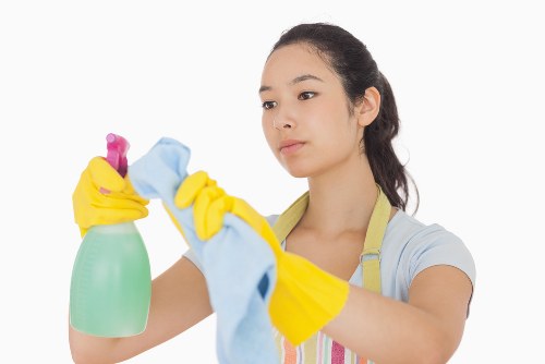 Local cleaners preparing a Brompton property for inspection